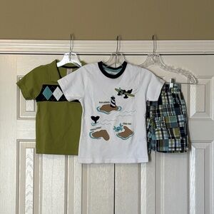Gymboree Boys Polo, Tee, and Shorts